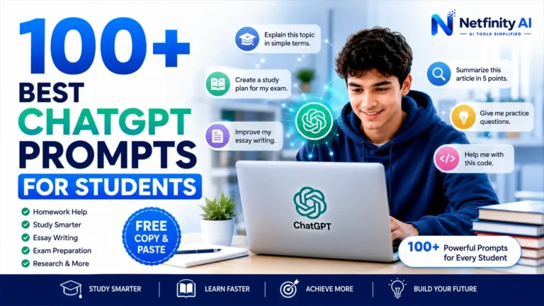 best chatgpt prompts for students with free copy and paste examples for homework, studying, essay writing, exams, research, and productivity