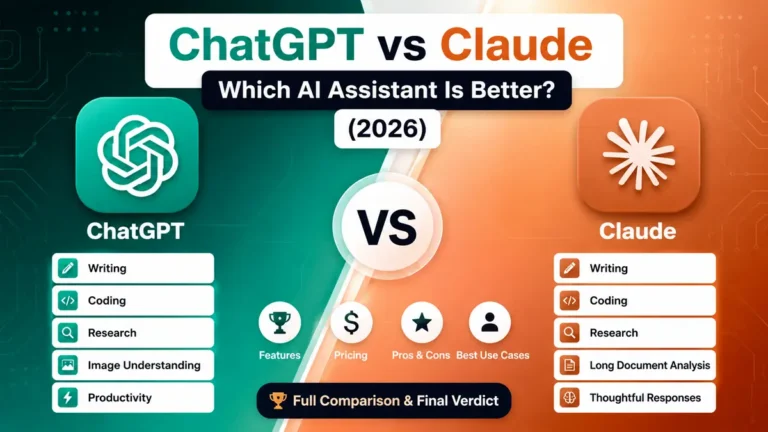ChatGPT vs Claude comparison for students, writers, developers, and professionals in 2026