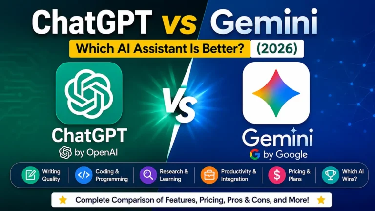 ChatGPT vs Gemini comparison