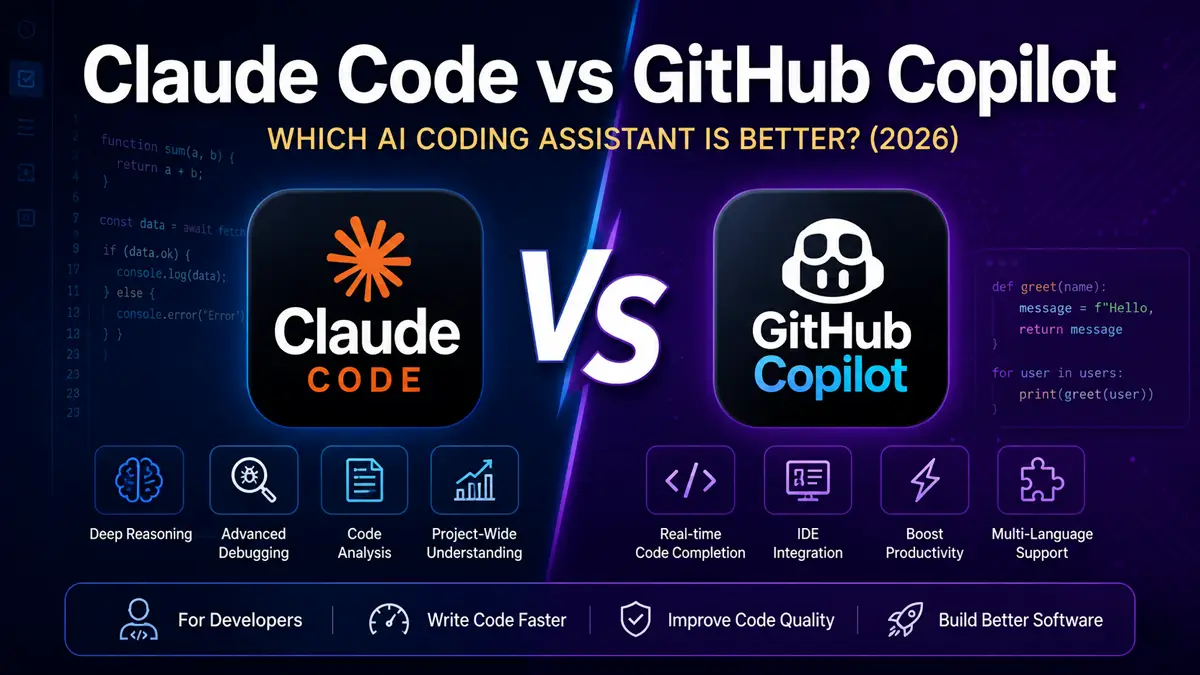 Claude Code vs GitHub Copilot comparison in 2026